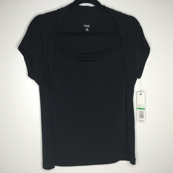 Rafaella Petite Top Black Size Large - Picture 1 of 6